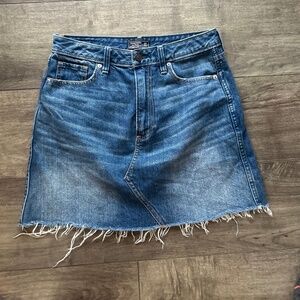 abercrombie and fitch denim jean skirt